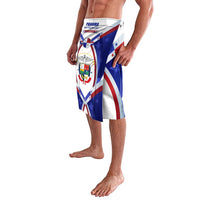 Panama Independence Day Lavalava with National Coat of Arms and Red Blue Star Design - Wonder Print Shop