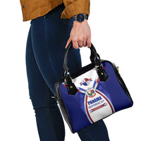 Panama Independence Day Shoulder Handbag with National Coat of Arms and Red Blue Star Design - Wonder Print Shop
