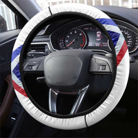Panama Independence Day Steering Wheel Cover with National Coat of Arms and Red Blue Star Design - Wonder Print Shop