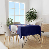 Panama Independence Day Tablecloth with National Coat of Arms and Red Blue Star Design - Wonder Print Shop