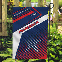 Panama Diagonal Stripe Design Garden Flag with Bold Red Blue Star and Flag Accents - Wonder Print Shop