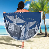Panama National Flag Beach Blanket with Canal Symbolism and Puente del Mundo Motto Design - Wonder Print Shop