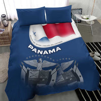Panama National Flag Bedding Set with Canal Symbolism and Puente del Mundo Motto Design - Wonder Print Shop
