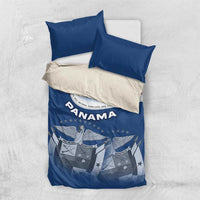 Panama National Flag Bedding Set with Canal Symbolism and Puente del Mundo Motto Design - Wonder Print Shop
