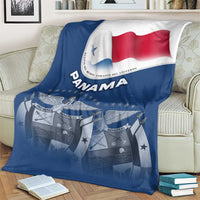 Panama National Flag Blanket with Canal Symbolism and Puente del Mundo Motto Design - Wonder Print Shop
