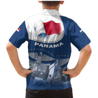 Panama National Flag Family Matching Mermaid Dress and Hawaiian Shirt with Canal Symbolism and Puente del Mundo Motto Design - Wonder Print Shop