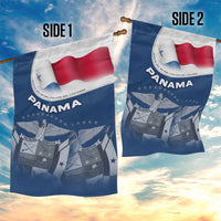 Panama National Flag Garden Flag with Canal Symbolism and Puente del Mundo Motto Design - Wonder Print Shop