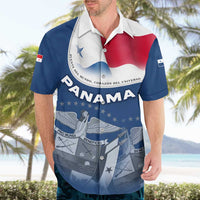 Panama National Flag Hawaiian Shirt with Canal Symbolism and Puente del Mundo Motto Design - Wonder Print Shop