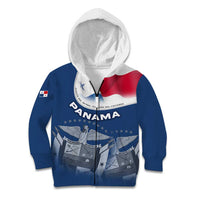 Panama National Flag Kid Hoodie with Canal Symbolism and Puente del Mundo Motto Design - Wonder Print Shop
