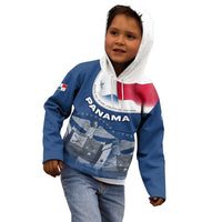 Panama National Flag Kid Hoodie with Canal Symbolism and Puente del Mundo Motto Design - Wonder Print Shop