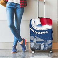 Panama National Flag Luggage Cover with Canal Symbolism and Puente del Mundo Motto Design - Wonder Print Shop