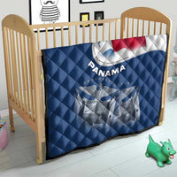 Panama National Flag Quilt with Canal Symbolism and Puente del Mundo Motto Design - Wonder Print Shop