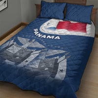 Panama National Flag Quilt Bed Set with Canal Symbolism and Puente del Mundo Motto Design - Wonder Print Shop