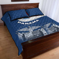 Panama National Flag Quilt Bed Set with Canal Symbolism and Puente del Mundo Motto Design - Wonder Print Shop