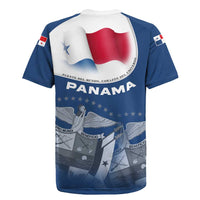 Panama National Flag Rugby Jersey with Canal Symbolism and Puente del Mundo Motto Design - Wonder Print Shop