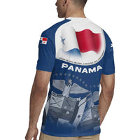 Panama National Flag Rugby Jersey with Canal Symbolism and Puente del Mundo Motto Design - Wonder Print Shop
