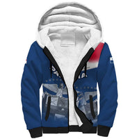 Panama National Flag Sherpa Hoodie with Canal Symbolism and Puente del Mundo Motto Design - Wonder Print Shop