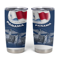 Panama National Flag Tumbler Cup with Canal Symbolism and Puente del Mundo Motto Design - Wonder Print Shop