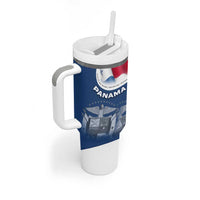 Panama National Flag Tumbler With Handle with Canal Symbolism and Puente del Mundo Motto Design - Wonder Print Shop