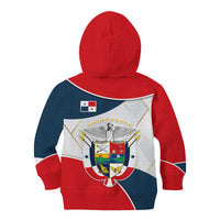 Panama City Skyline Kid Hoodie with National Coat of Arms and Red Blue Flag Theme - Wonder Print Shop