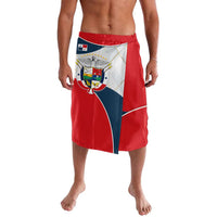 Panama City Skyline Lavalava with National Coat of Arms and Red Blue Flag Theme - Wonder Print Shop