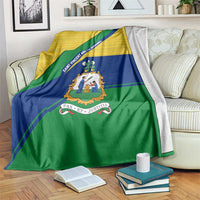 Saint Vincent and the Grenadines Flag Blanket Coat of Arms and National Colors - Wonder Print Shop