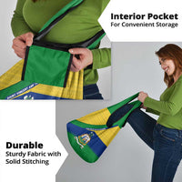 Saint Vincent and the Grenadines Flag Grocery Bag Coat of Arms and National Colors - Wonder Print Shop