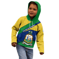 Saint Vincent and the Grenadines Flag Kid Hoodie Coat of Arms and National Colors - Wonder Print Shop