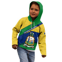 Saint Vincent and the Grenadines Flag Kid Hoodie Coat of Arms and National Colors - Wonder Print Shop