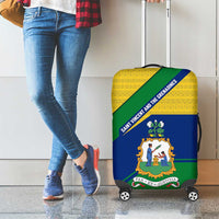 Saint Vincent and the Grenadines Flag Luggage Cover Coat of Arms and National Colors - Wonder Print Shop