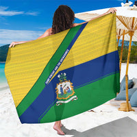 Saint Vincent and the Grenadines Flag Sarong Coat of Arms and National Colors - Wonder Print Shop