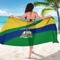Saint Vincent and the Grenadines Flag Sarong Coat of Arms and National Colors - Wonder Print Shop