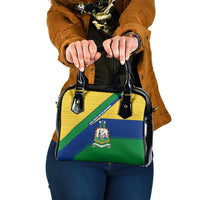 Saint Vincent and the Grenadines Flag Shoulder Handbag Coat of Arms and National Colors - Wonder Print Shop