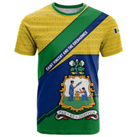 Saint Vincent and the Grenadines Flag T Shirt Coat of Arms and National Colors - Wonder Print Shop