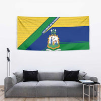 Saint Vincent and the Grenadines Flag Tapestry Coat of Arms and National Colors - Wonder Print Shop