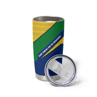 Saint Vincent and the Grenadines Flag Tumbler Cup Coat of Arms and National Colors - Wonder Print Shop