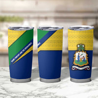 Saint Vincent and the Grenadines Flag Tumbler Cup Coat of Arms and National Colors - Wonder Print Shop