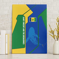 Saint Vincent and the Grenadines Flag Wave Map Canvas Wall Art Caribbean Island Pride Pullover - Wonder Print Shop