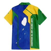 Saint Vincent and the Grenadines Flag Wave Map Family Matching Mermaid Dress and Hawaiian Shirt Caribbean Island Pride Pullover - Wonder Print Shop