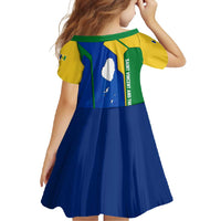 Saint Vincent and the Grenadines Flag Wave Map Family Matching Off Shoulder Maxi Dress and Hawaiian Shirt Caribbean Island Pride Pullover - Wonder Print Shop