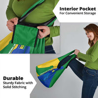 Saint Vincent and the Grenadines Flag Wave Map Grocery Bag Caribbean Island Pride Pullover - Wonder Print Shop