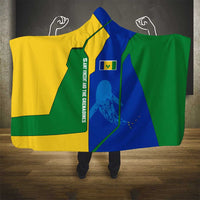 Saint Vincent and the Grenadines Flag Wave Map Hooded Blanket Caribbean Island Pride Pullover - Wonder Print Shop