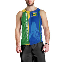Saint Vincent and the Grenadines Flag Wave Map Men Tank Top Caribbean Island Pride Pullover - Wonder Print Shop