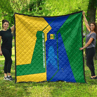 Saint Vincent and the Grenadines Flag Wave Map Quilt Caribbean Island Pride Pullover - Wonder Print Shop