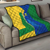 Saint Vincent and the Grenadines Flag Wave Map Quilt Caribbean Island Pride Pullover - Wonder Print Shop