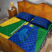 Saint Vincent and the Grenadines Flag Wave Map Quilt Bed Set Caribbean Island Pride Pullover - Wonder Print Shop