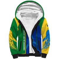 Saint Vincent and the Grenadines Flag Wave Map Sherpa Hoodie Caribbean Island Pride Pullover - Wonder Print Shop