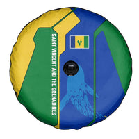 Saint Vincent and the Grenadines Flag Wave Map Spare Tire Cover Caribbean Island Pride Pullover - Wonder Print Shop