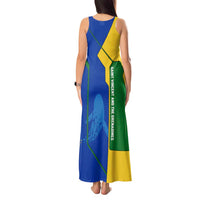 Saint Vincent and the Grenadines Flag Wave Map Tank Maxi Dress Caribbean Island Pride Pullover - Wonder Print Shop