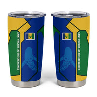 Saint Vincent and the Grenadines Flag Wave Map Tumbler Cup Caribbean Island Pride Pullover - Wonder Print Shop